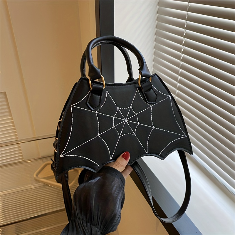 Kreepsville | Web Heart Shaped Purse Bag | Goth Purses | Halloween