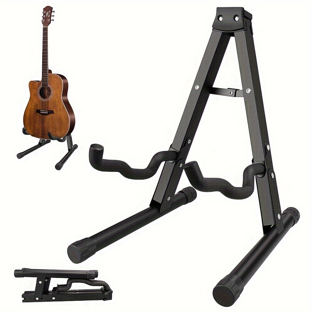 Universal Guitar Stand Folding Stand for All Guitars Basses, Black