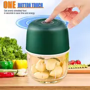 1pc rechargeable food processor electric mini garlic chopper portable food processor vegetable chopper onion mincer cordless meat grinder with usb charging for vegetable pepper onion baby food seasoning nuts 250ml details 1