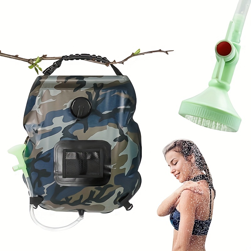 1/2 SET Portable Shower Bag for Camp Shower 20L/5 Gallons Solar Shower  Camping Shower Bag with Removable Hose and On-Off Switchable Shower Head  for Outdoor Camping Traveling 