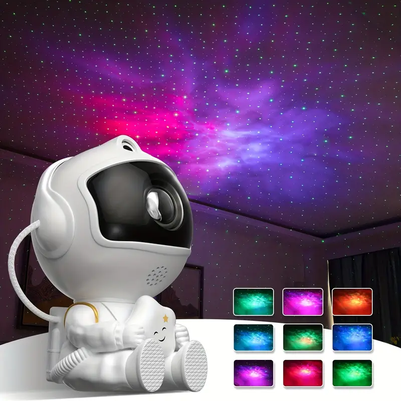 Illuminate Room A Magical Astronaut Night Light Projector! - Temu
