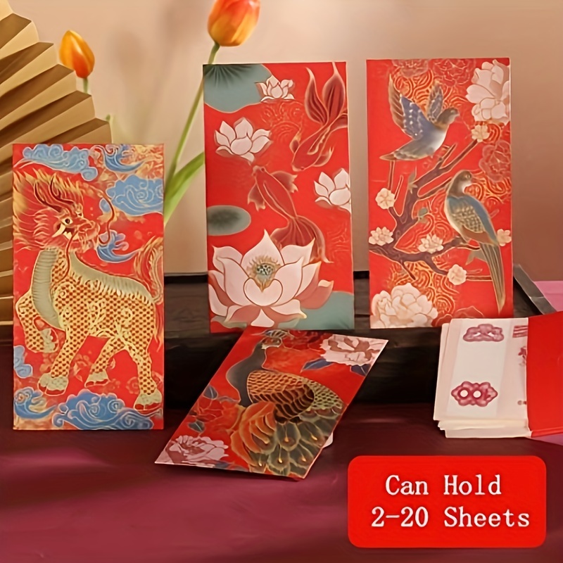  Thick Lucky Money Gift Cash Packets Chinese Red
