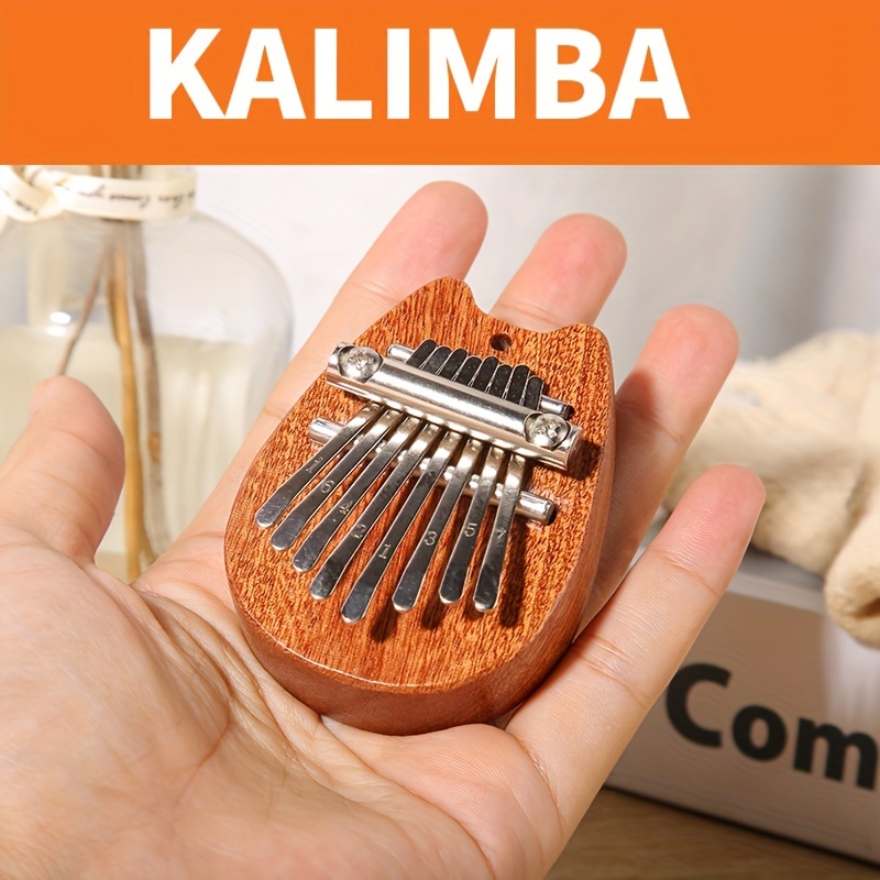 

8-key Mini Wooden Kalimba High Quality Exquisite Finger Thumb Piano Marimba Musical Good Accessory Pendant Gift Eid Al-adha Mubarak