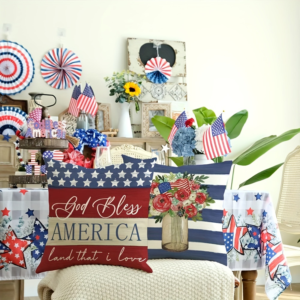 Patriotic pillow covers best sale