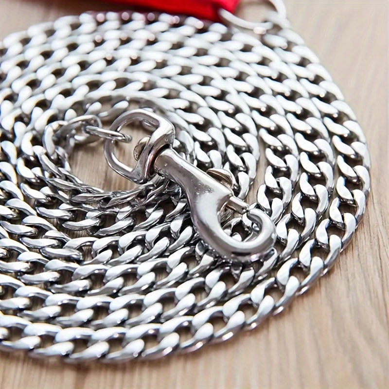 stainless   leash with foam handle anti chafing design pet lead for small medium and large dogs Product details 9