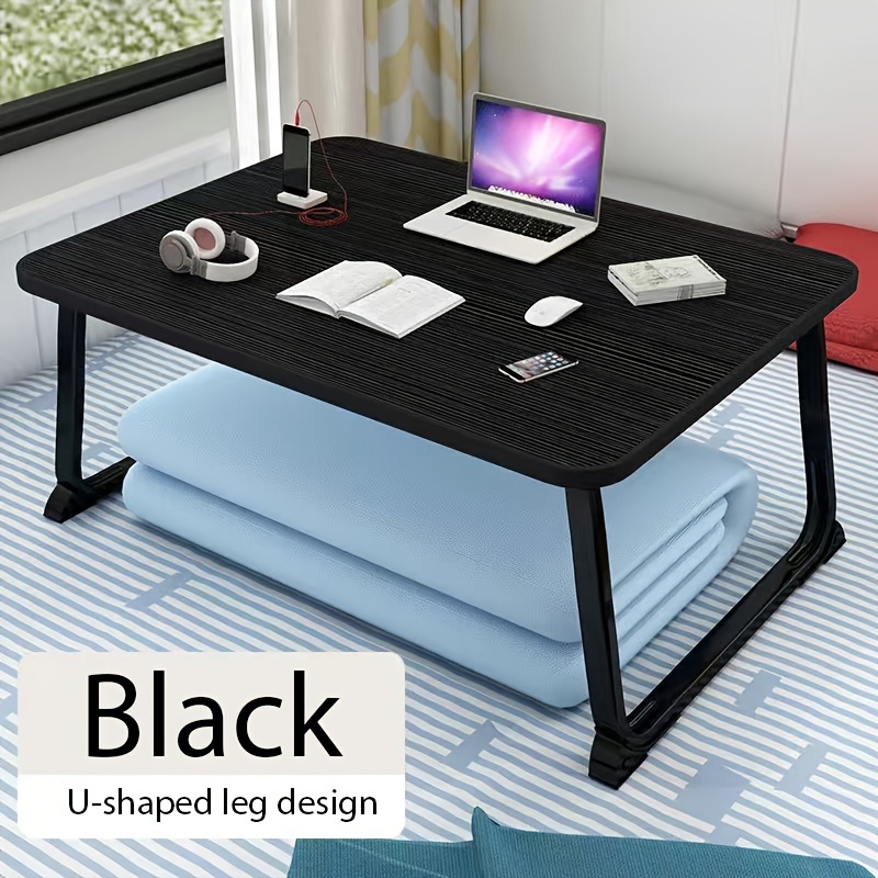  Mesa plegable, mesa auxiliar para sofá pequeño para el hogar,  mesa portátil para exteriores, mesa de comedor de estilo japonés sentado en  el suelo, mesa de estudio de cama/escritorio (color A