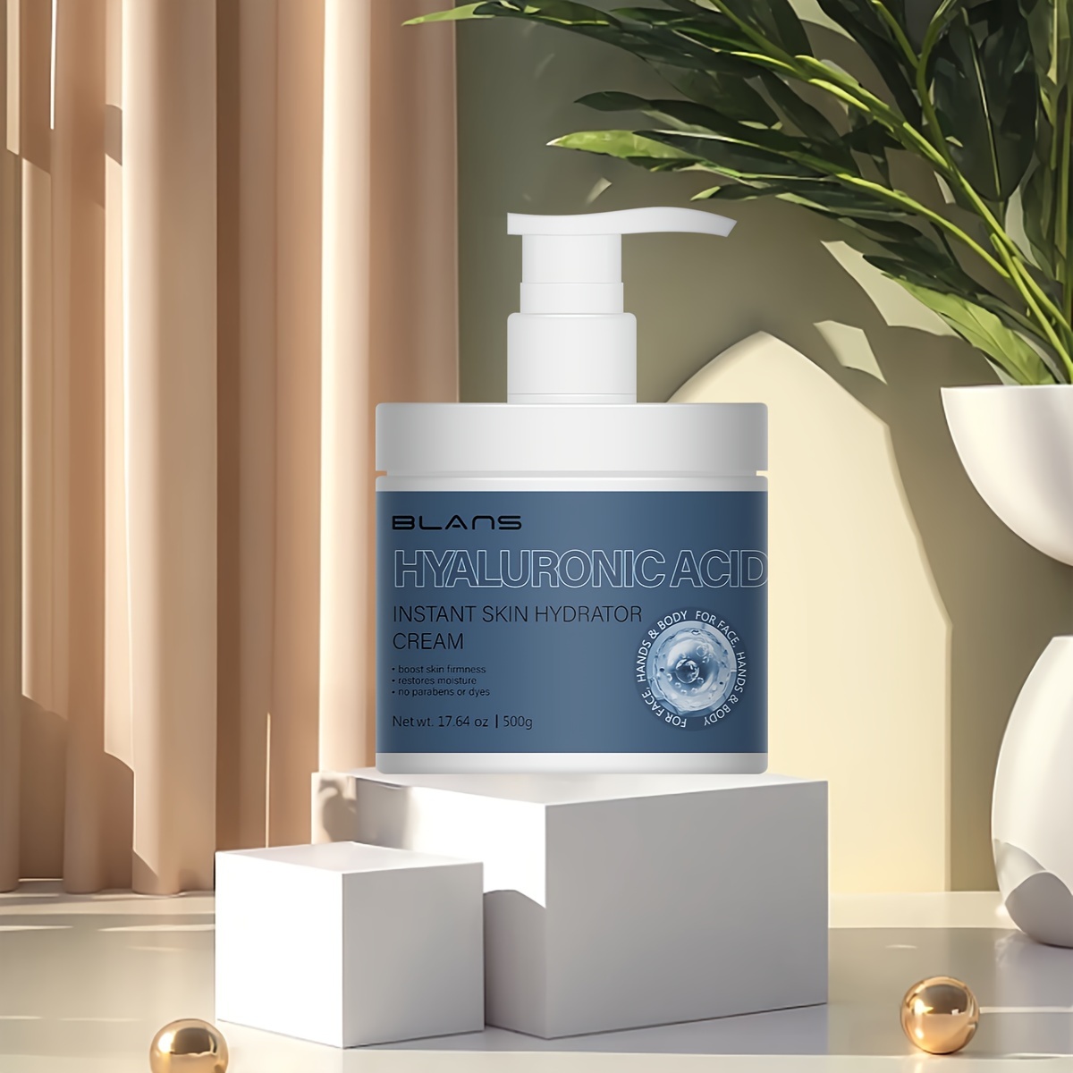 Hyaluronic Acid Body Lotion & Face Moisturizer, Large Volume