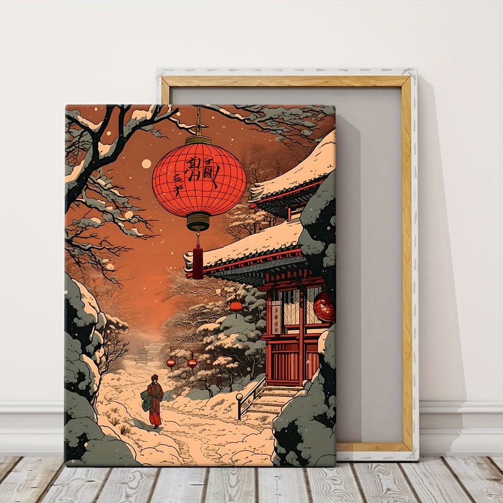 Poster Funny Psychon Canvas Painting Retro Japanese - Temu