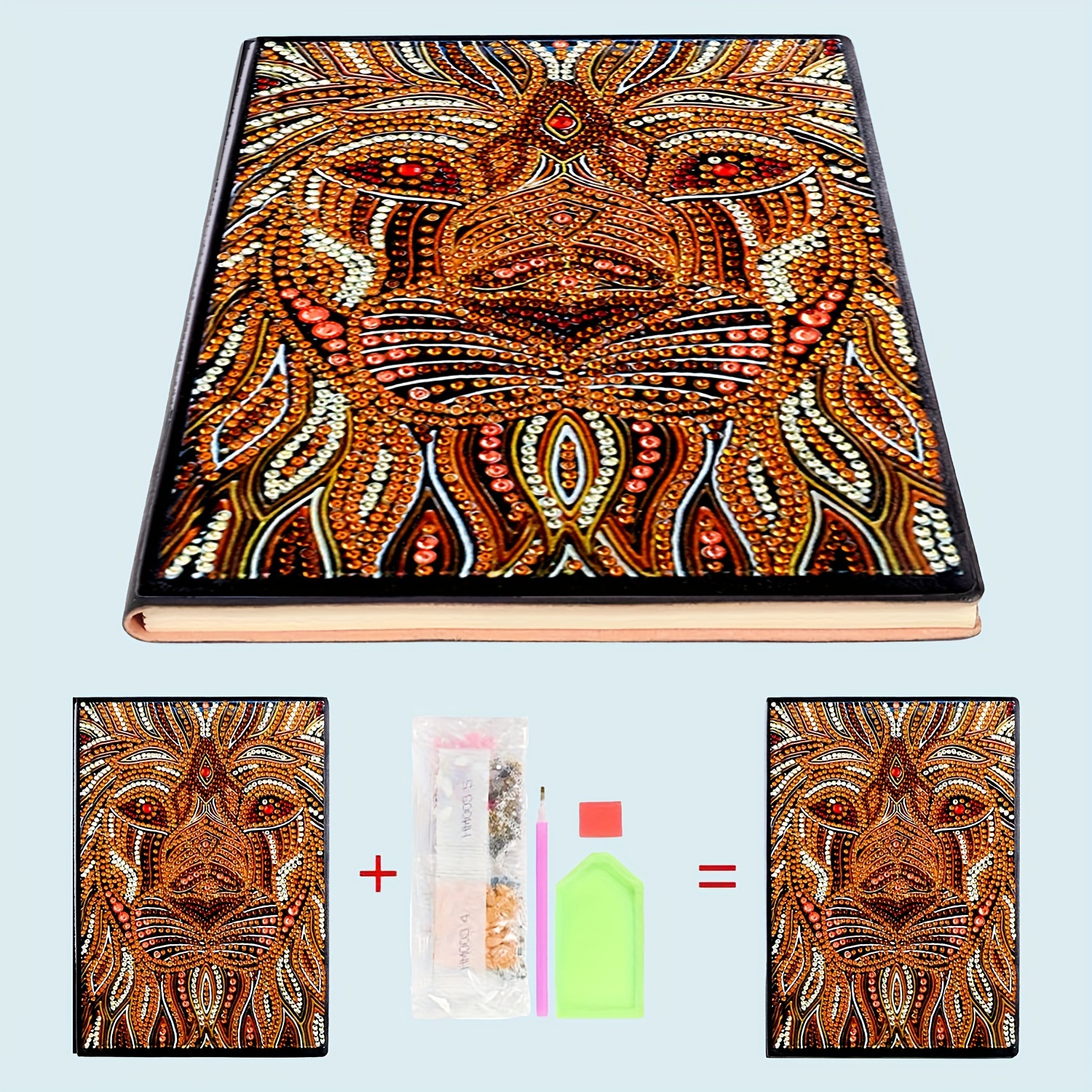 5d Artificial Diamond Painting Notebook Set Mandala Journal - Temu