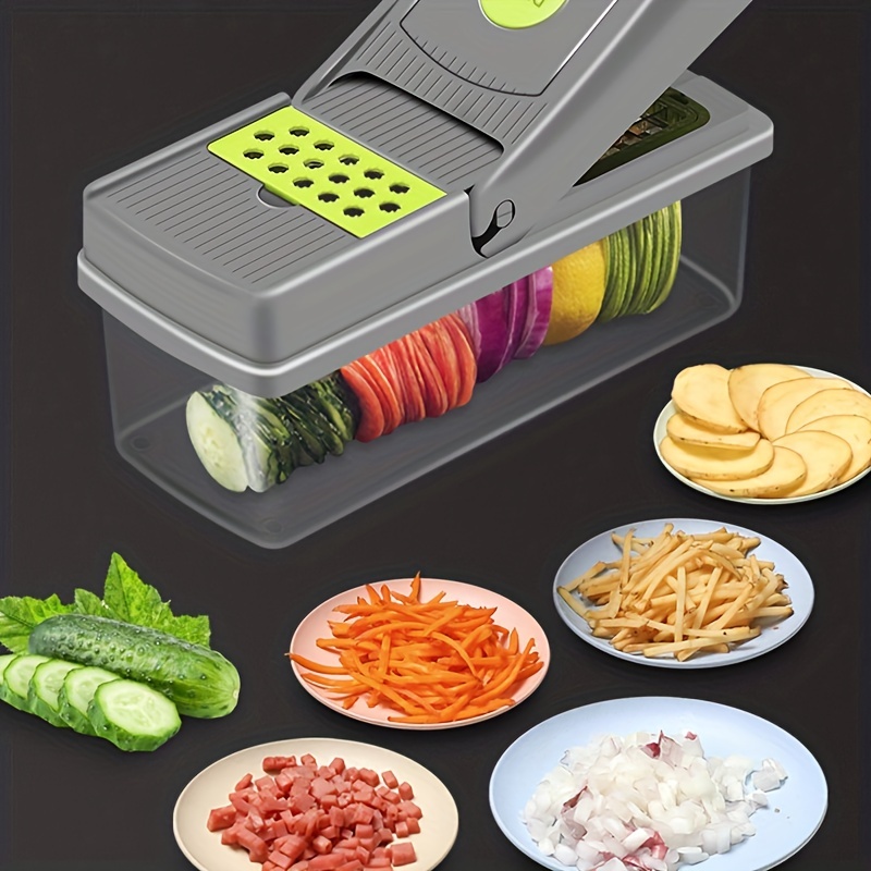 15in1 Vegetable Chopper Multifunctional Fruit Slicer Handle - Temu