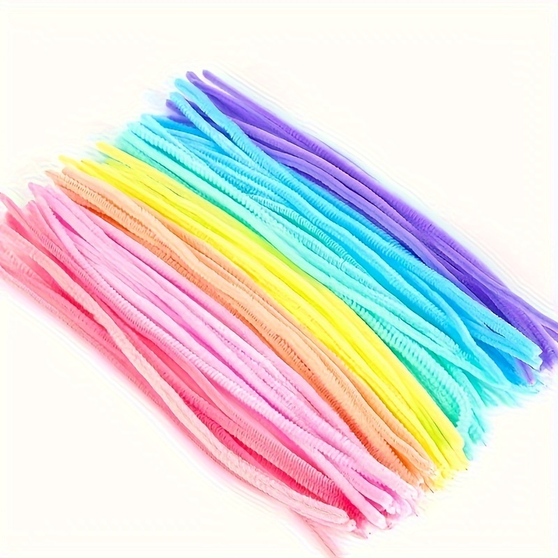 100pcs Random Color Macaron Twist Rod, Kindergarten Diy Toy