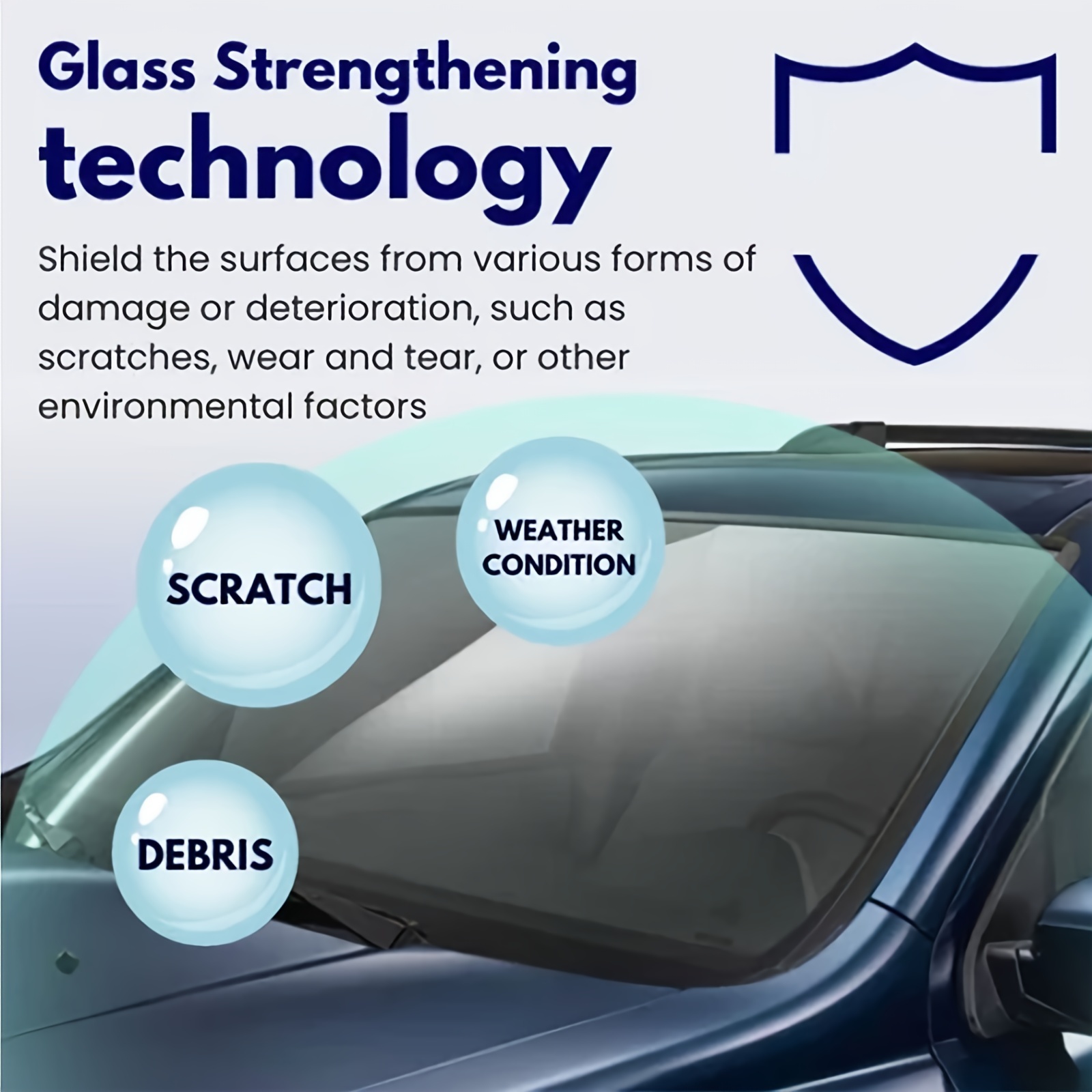50ml Automobile Windshield Water Repellent Car Coating Windows Waterproof  Rainproof Nano Hydrophobic Coating Antifogging Agent