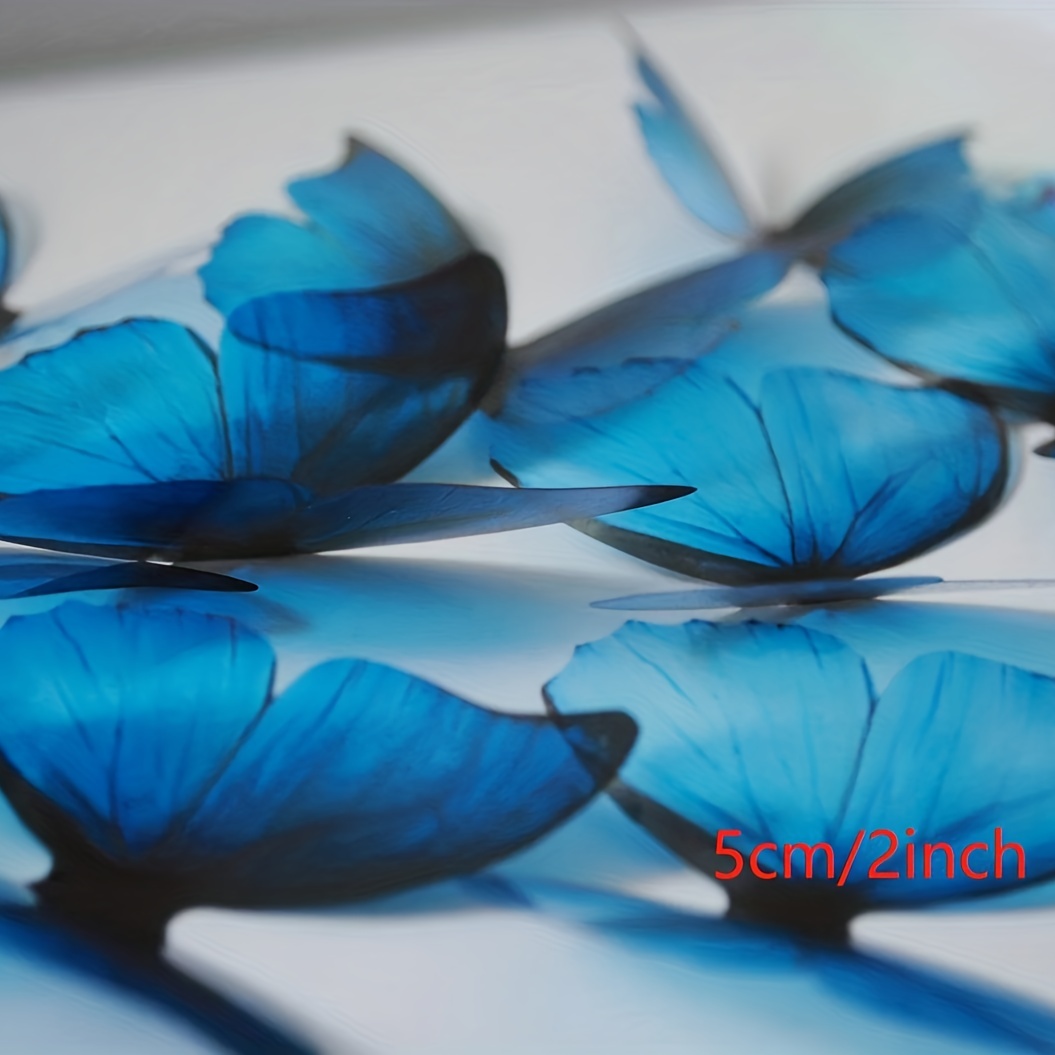 Farfalle decorative BLUE RAINBOW decorazione artistica da parete farfalla  in cartoncino ombre blu abbellimento farfalla ritagliata Uniqdots -   Italia