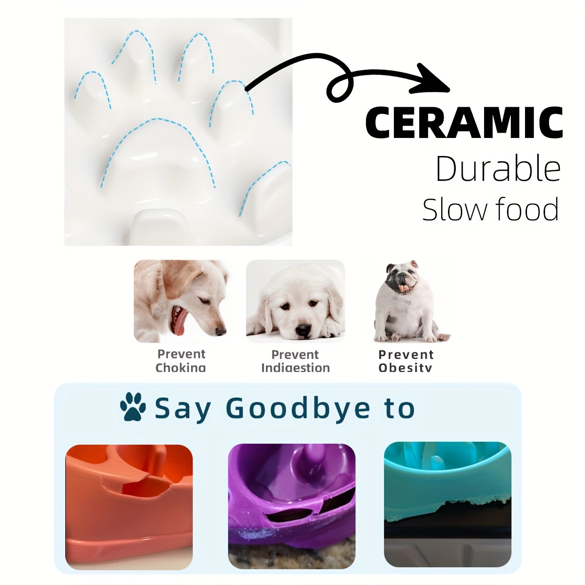 Elevate Mealtime Fun With Pet Slow Feeder Dog Bowls Anti - Temu