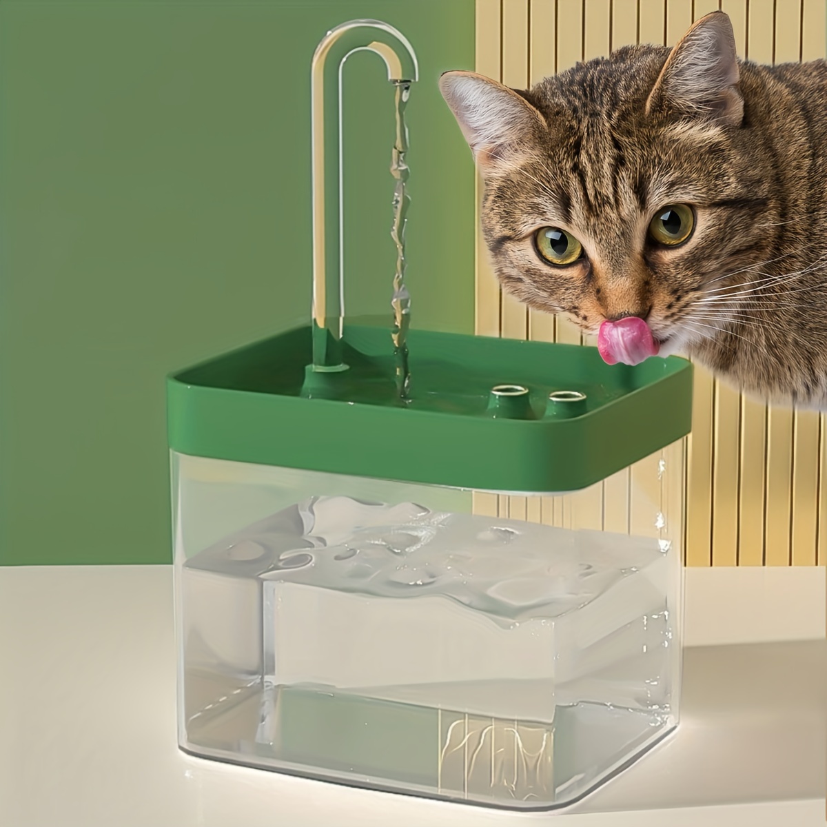 Alimentador de agua duradero de 1 galón. Dispensador de agua automático  para mascotas por gravedad, estación de agua para gatos y perros pequeños