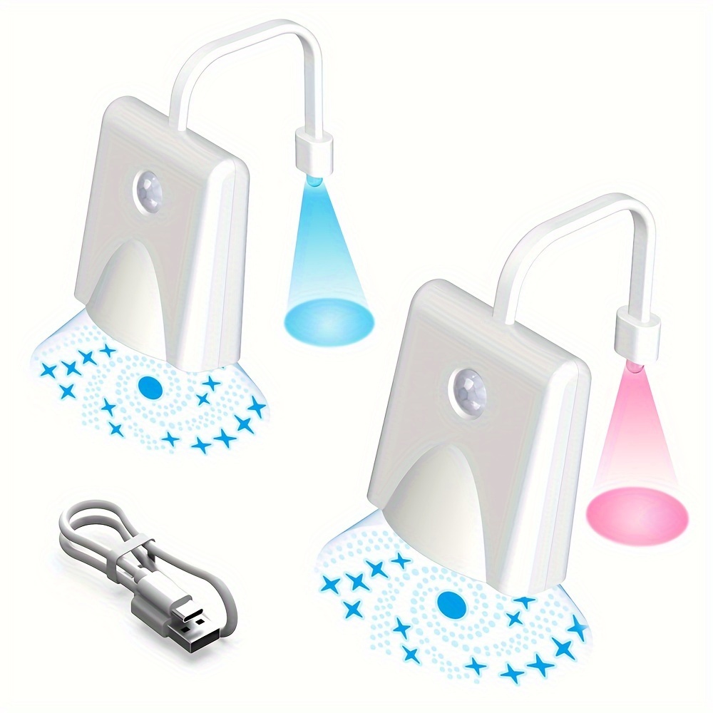 1pc Induction Hanging LED Toilet Light, Motion Activated Toilet