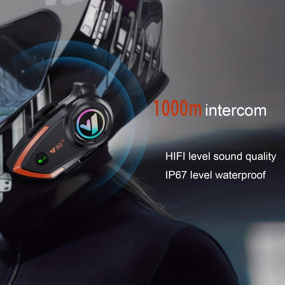 Waterproof IP67 Bluetooth Intercom for Motorcycle Helmet