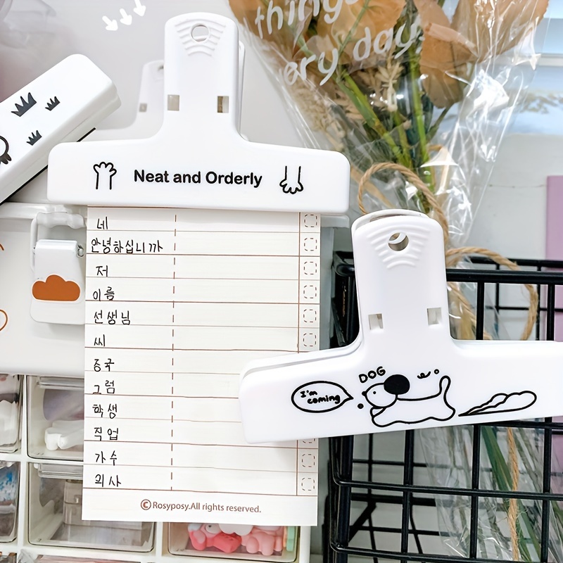 Creative Minimalism Magnet Office Journal Clip 4pcs