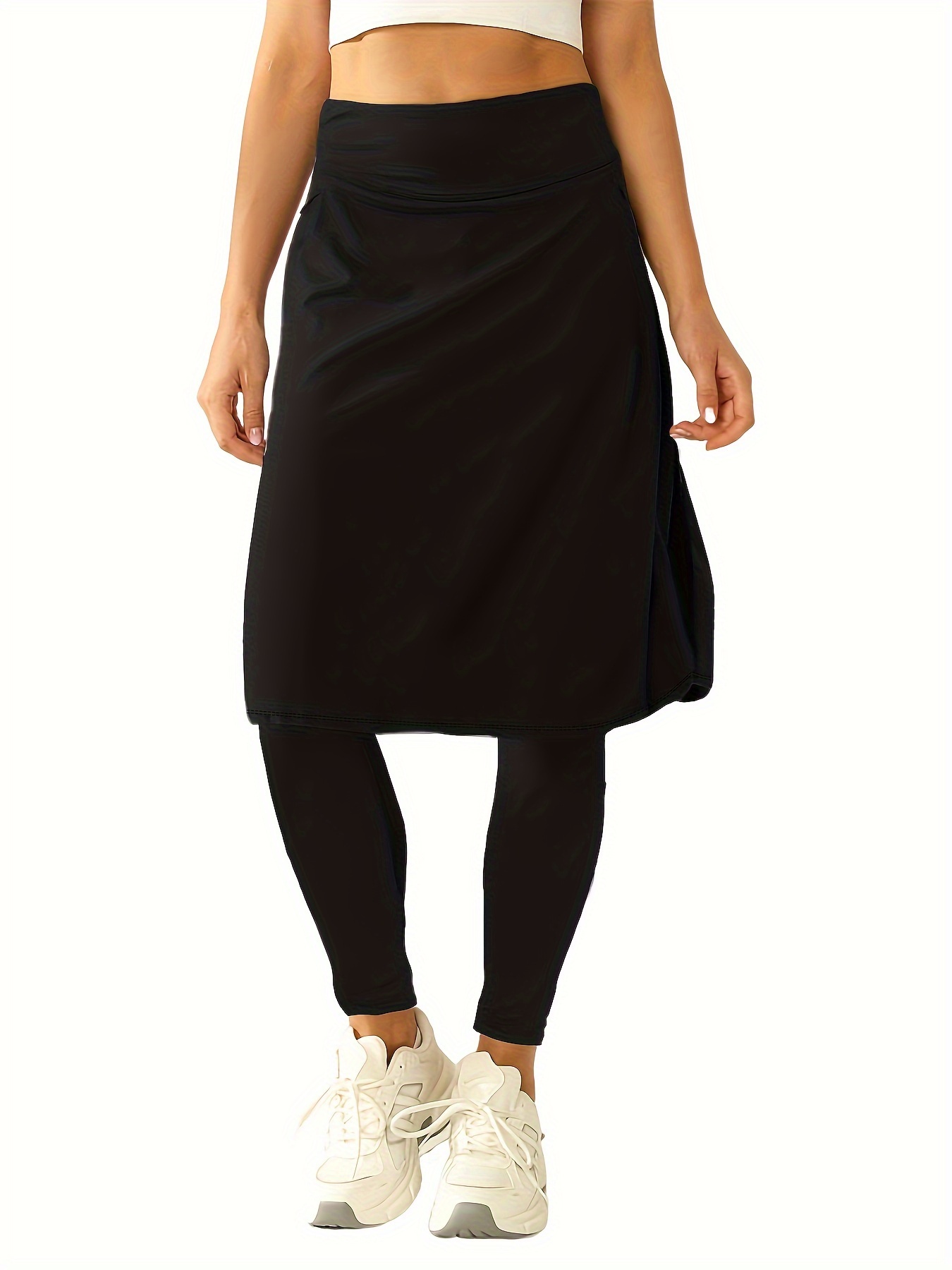 Snoga Athletics Basic Pocket Fitness Skirt w/Cropped Leggings : :  Clothing, Shoes & Accessories