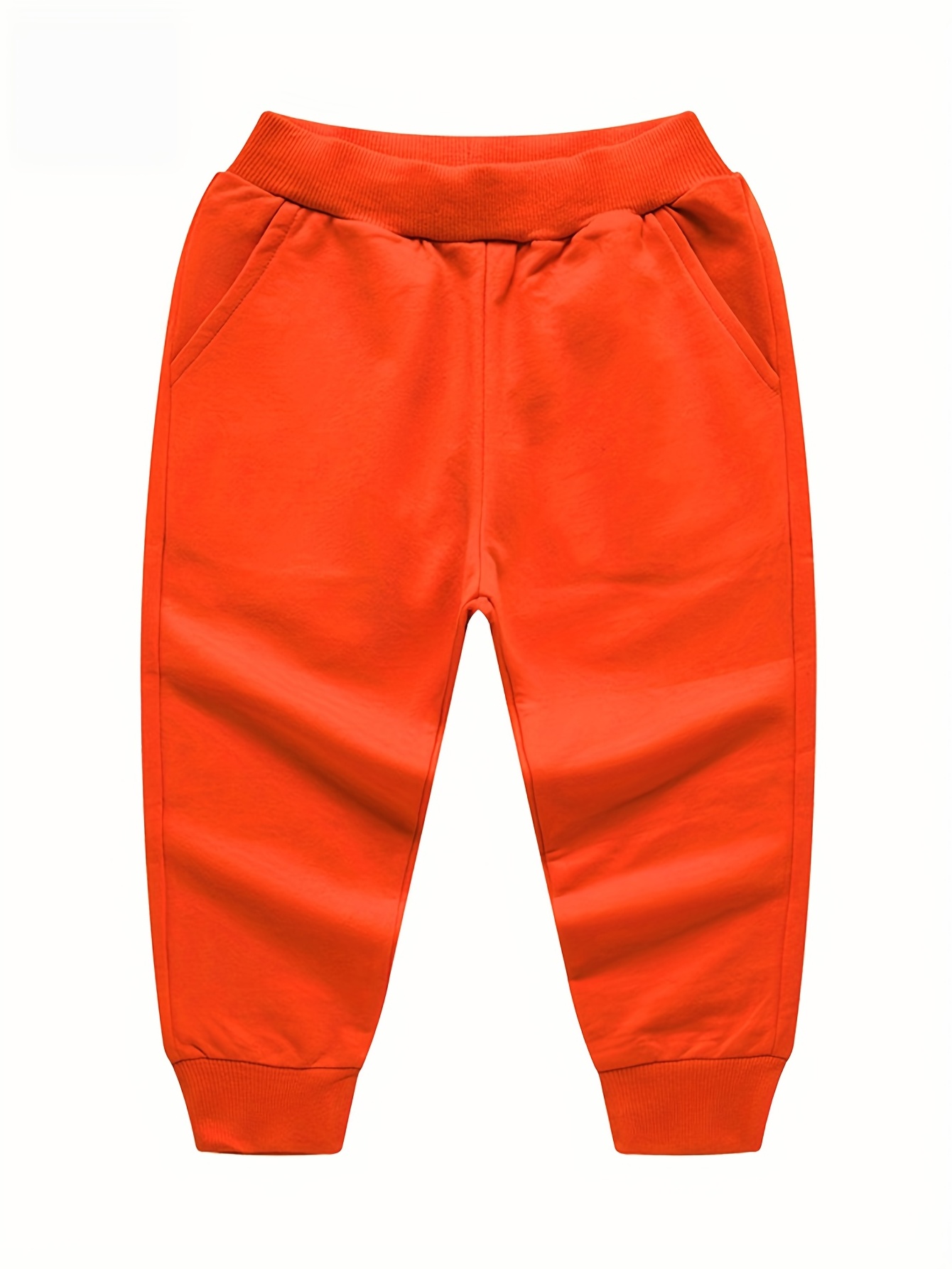 Orange hot sale sweatpants boys