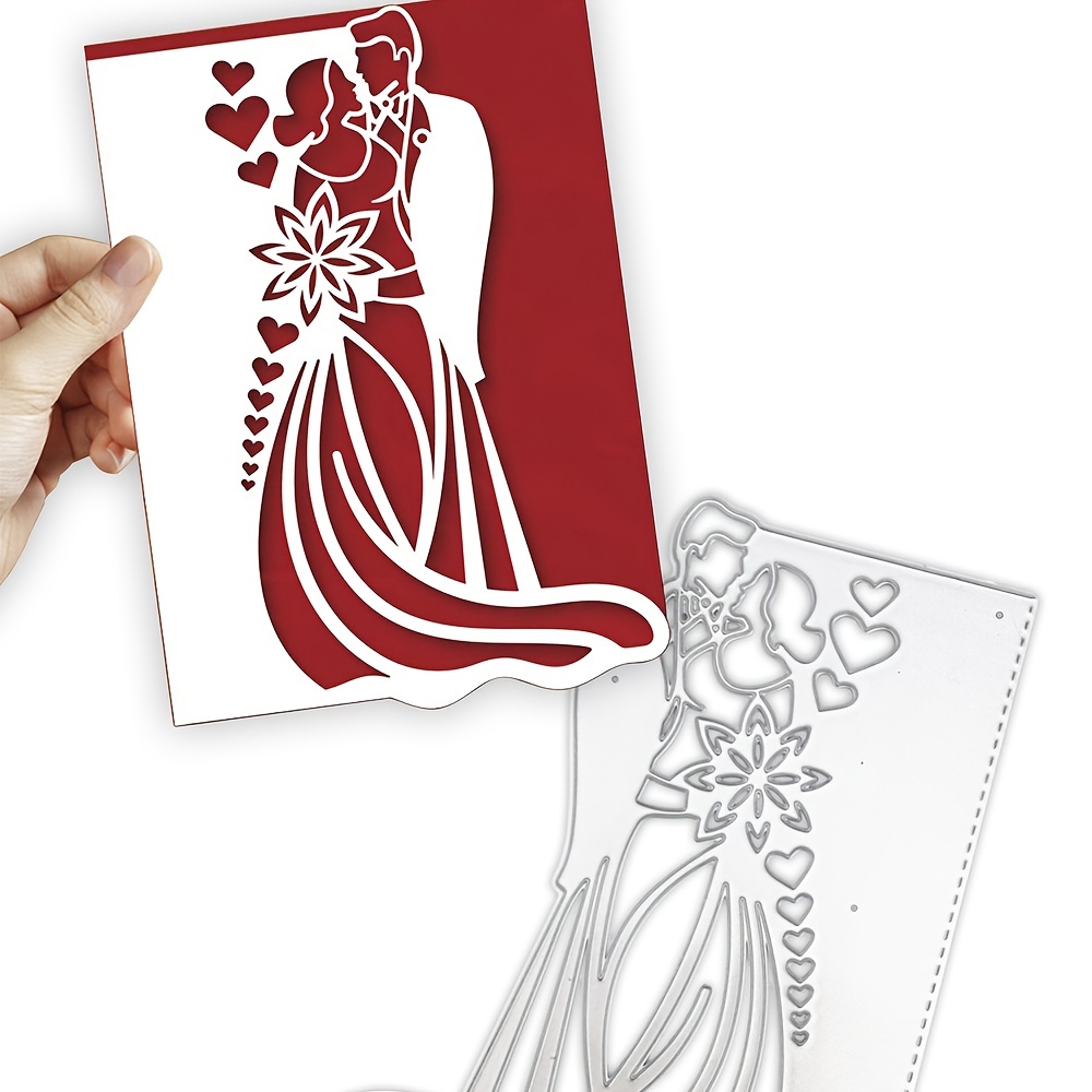 DTTBlue Couple Metal Cutting Dies for Wedding Invitation Card Making  Scrapbooking Embossing Stencil Craft Bride and Groom Die - die 16, Hand  Tools -  Canada