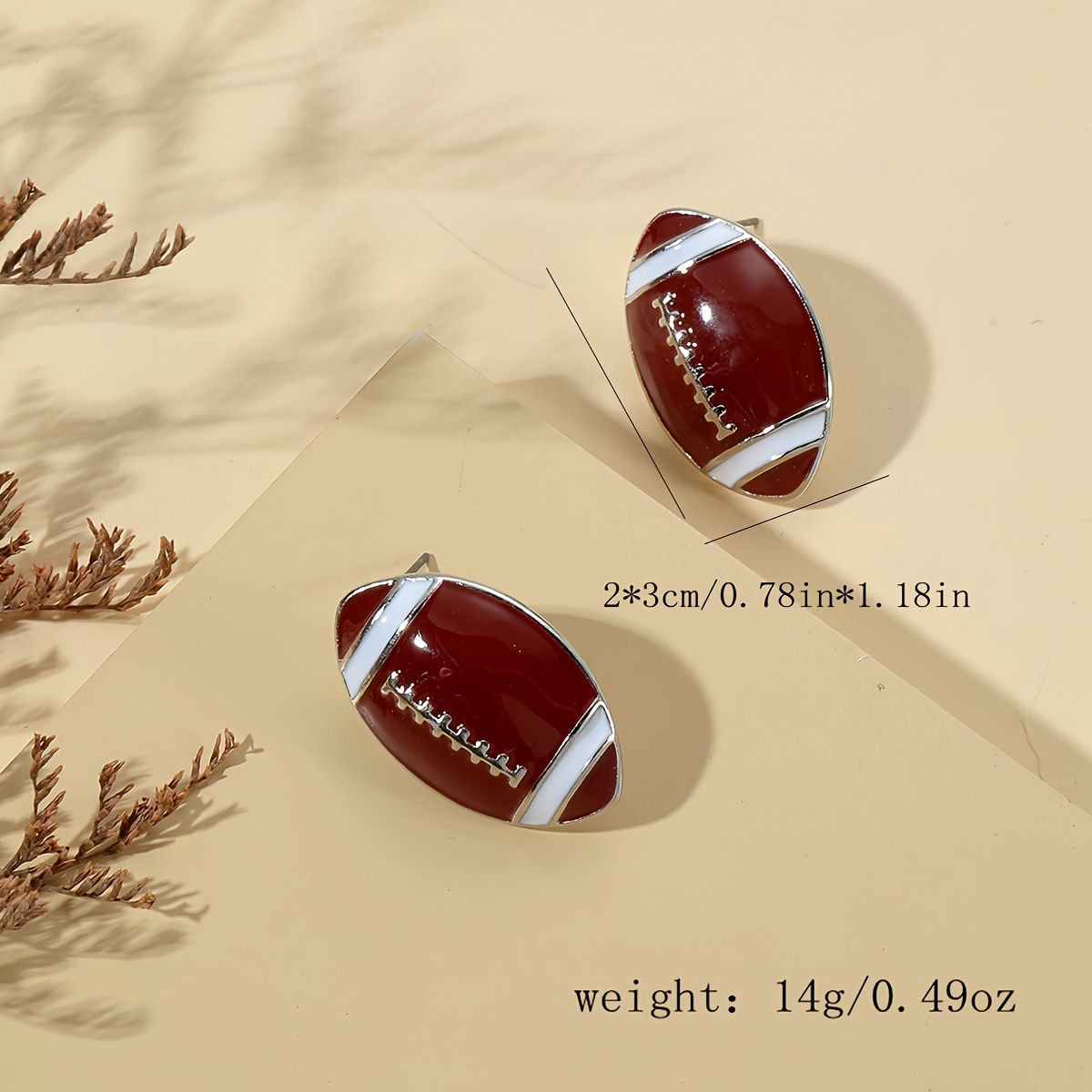 Cute Love Sports Earrings Football Baseball Rugby Basketball - Temu