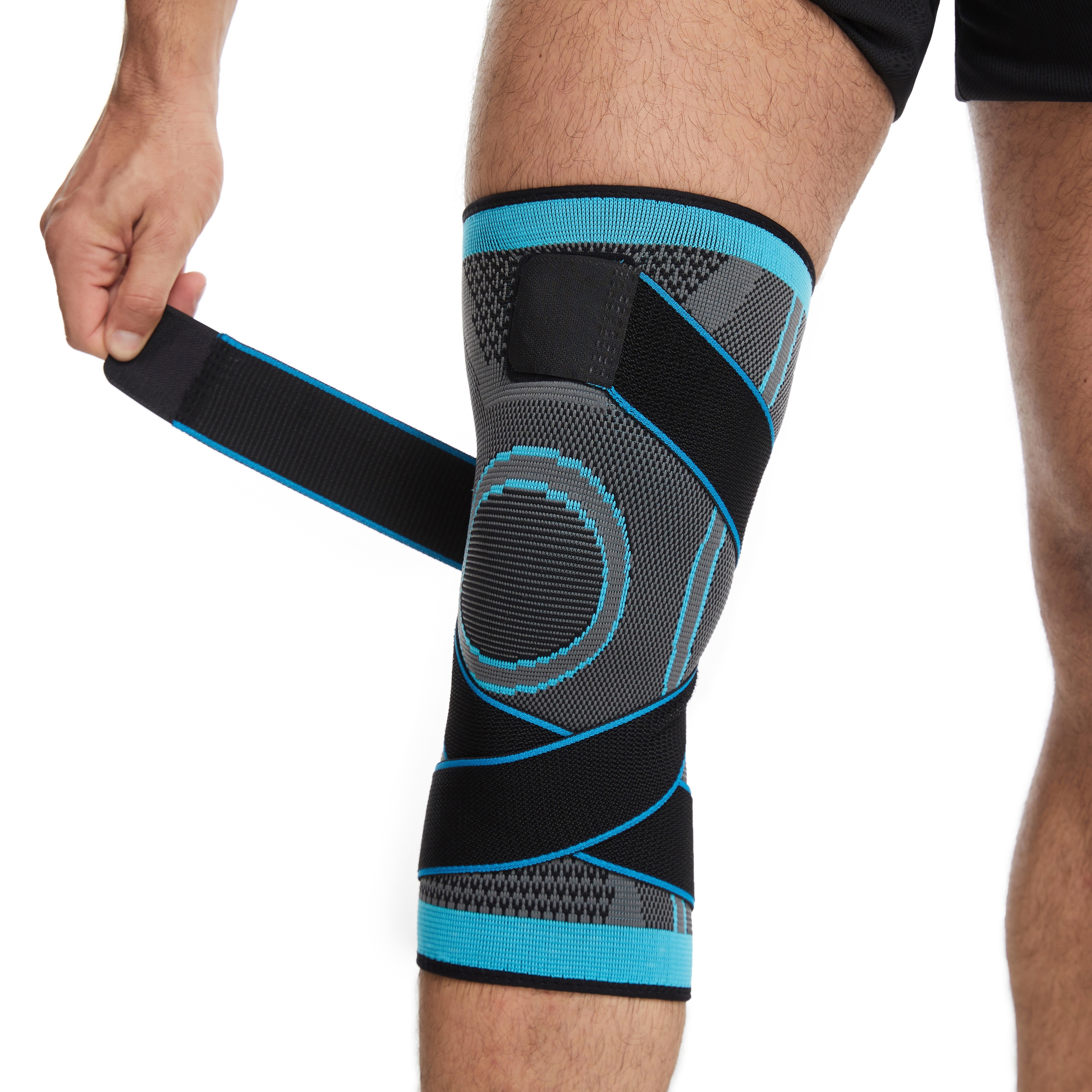 Rodilleras deportivas de nailon tejido - Antideslizantes de silicona para  correr - Protección cálida para las rodillas