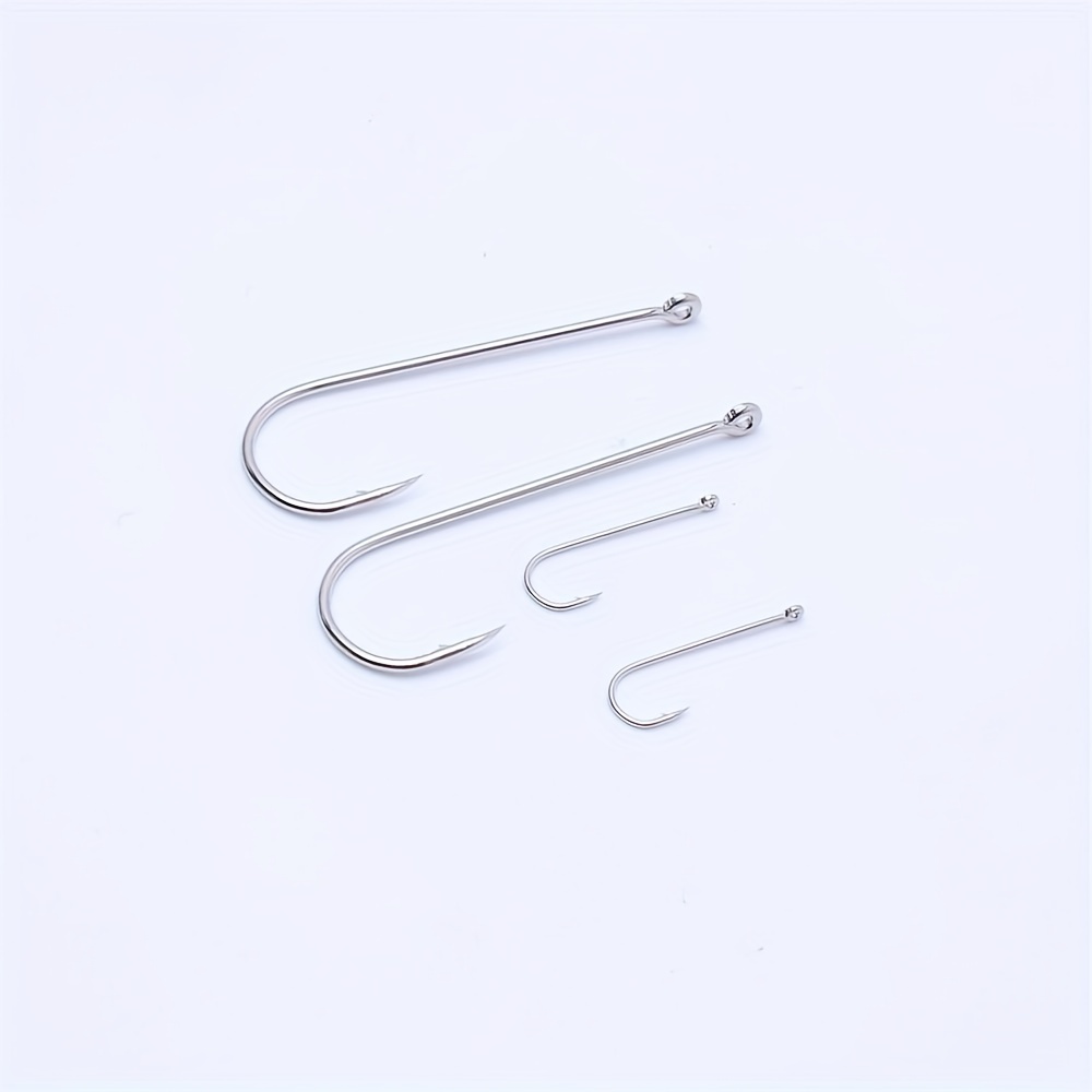 Aberdeen Long Shank Hooks Stainless Steel Barbed Hook - Temu