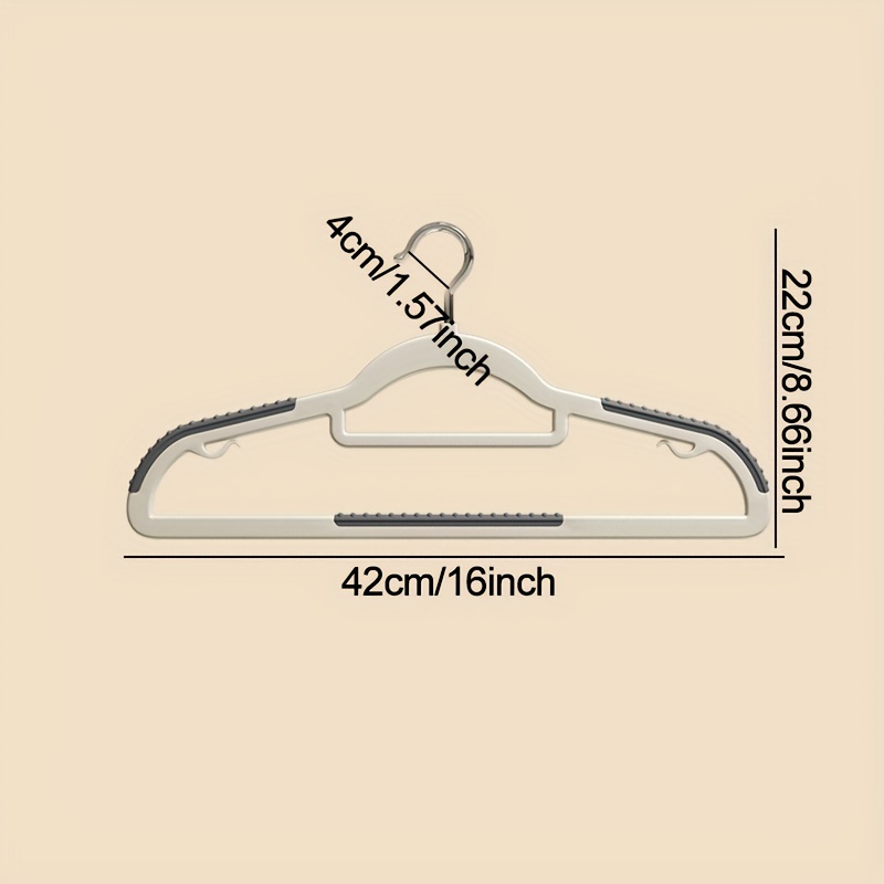 10 Non-slip Plastic Clothes Hangers For Home Bedrooms And Dormitories, Thick  Non-bulging Clothes Stays, Wide Shoulder Clothes Hangers Wholesale