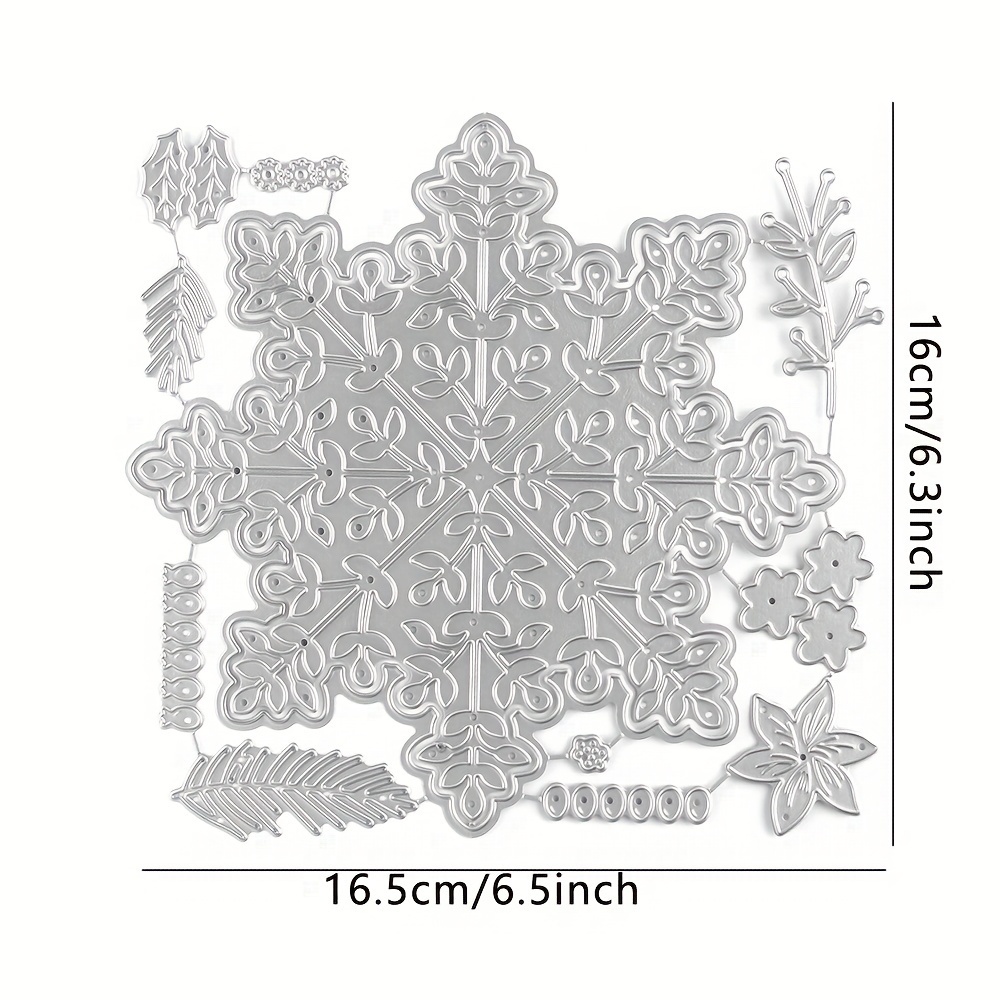 Skeleton Snowflake Vintage Clear Stamps For Diy Scrapbook - Temu