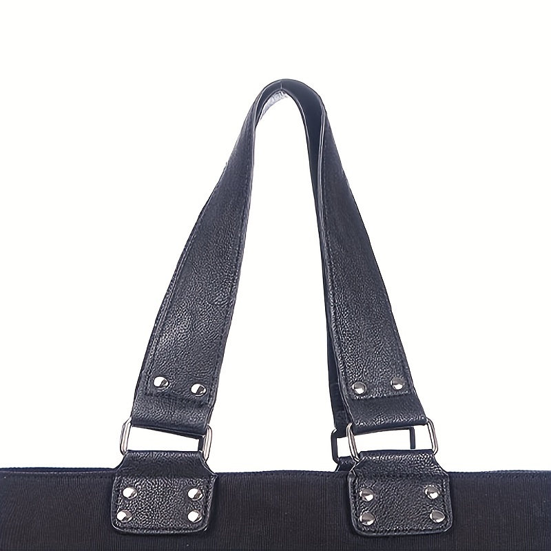 Students Canvas Y2K Shoulder Bag Vintage Ladies Handbags Black