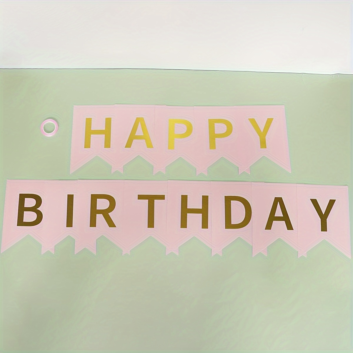 Pastel Happy Birthday Banner