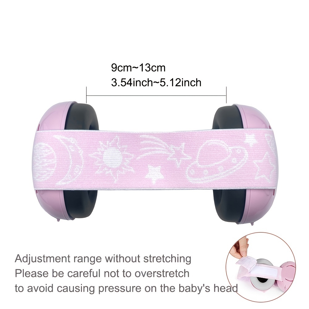 Orejeras con cancelación de ruido para bebés, orejeras elásticas para dormir  para bebés, orejeras con bloqueo de ruido para bebés, integración perfecta