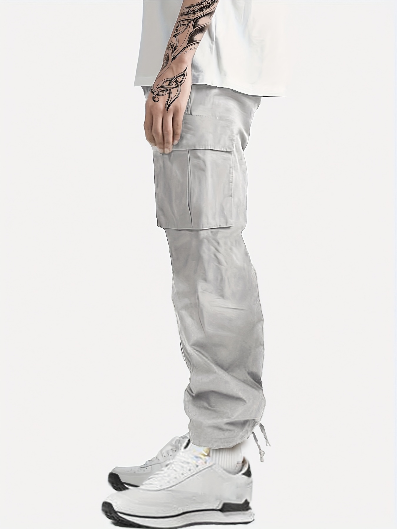 Ultra Baggy Cargo Pants - Black, mnml