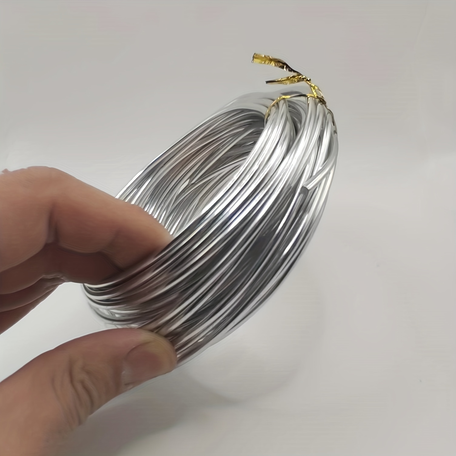 LEMESO Aluminium Wire, Flexible Metal Sliver Wire, for DIY Crafts, Jewelry  Making, 1mm/18 Gauge, 492 Feet Total