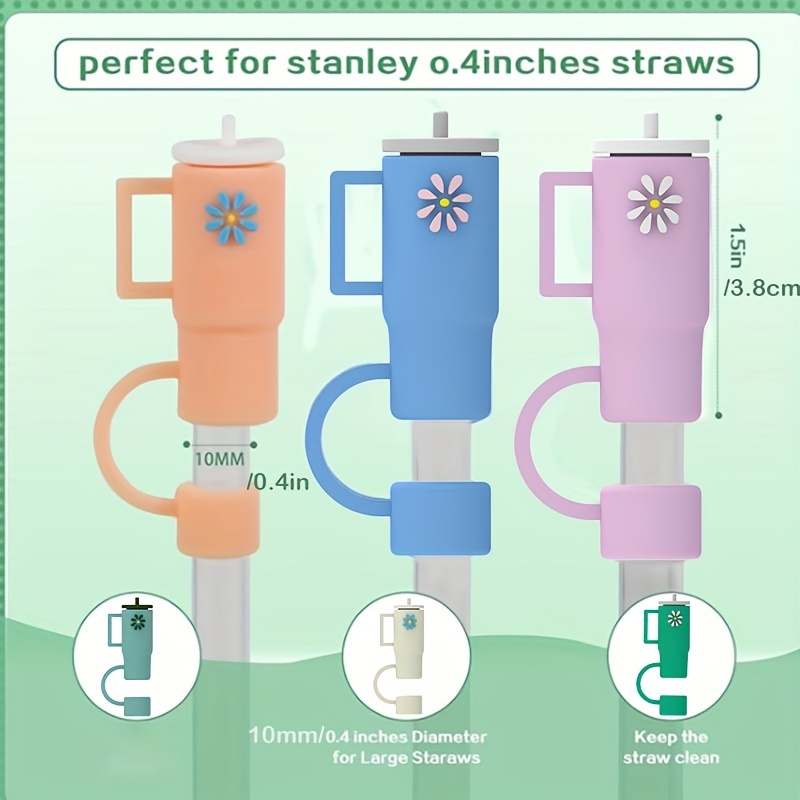 Reusable Dustproof Silicone Straw Cover Simple Cup Shaped - Temu