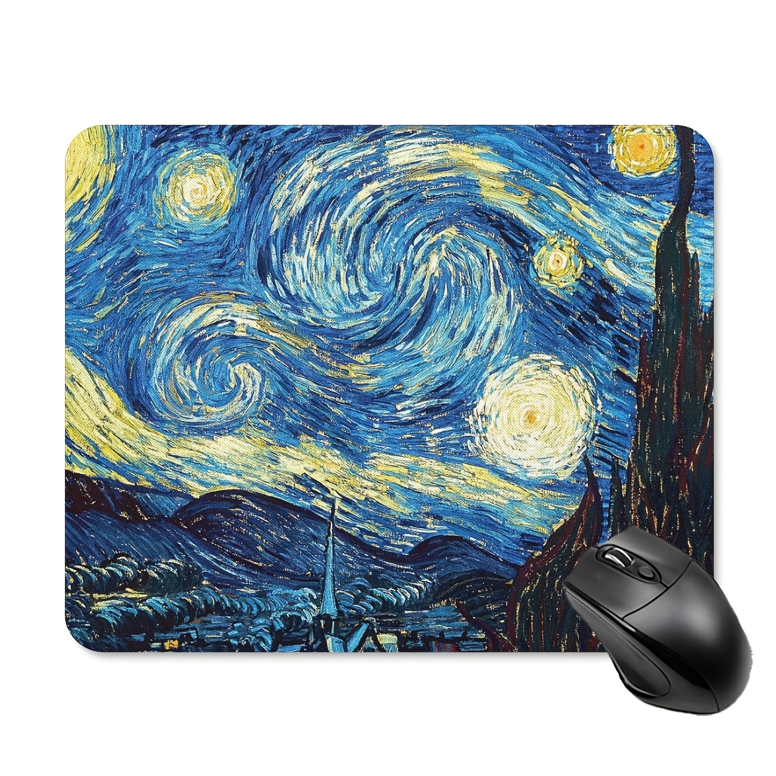 Van Gogh's Painting Of Sunflowers Pattern Gaming Mousepad,impresionism Desktop  Accessories Mat,oversize,non-slip Rubber Based,high Quality Stitched  Edges,suitable For Office,learning- - Temu