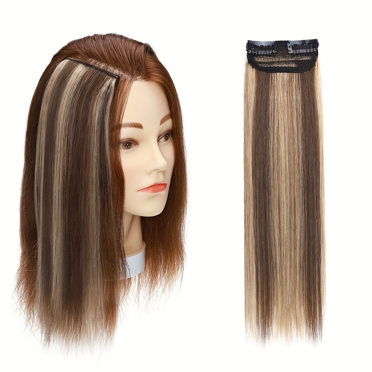 100% Human Hair Natural Invisible Hair Pad Wig - Temu Canada