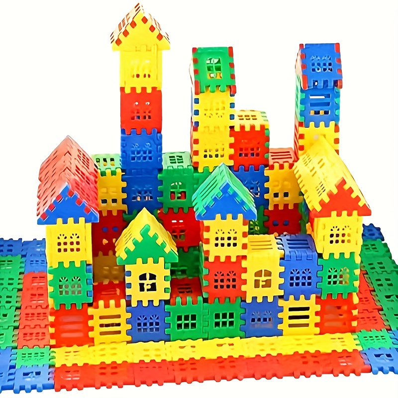 100pcs Building Block Toys, Interlocking Plastic Building Block Toys For Creative Building, , Construction Block , Teens,, Boys, And Girls