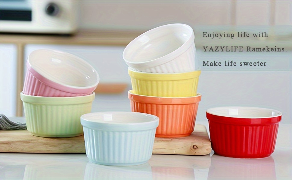 ceramic ramekins oven microwave safe baking dishes Temu Georgia