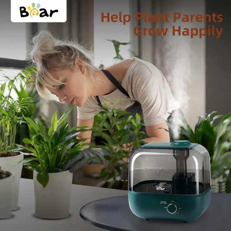 bear humidifiers for bedroom 5l top fill cool mist humidifier for plants and baby lasts for 35 hours auto shut off super quiet easy to use and clean christmas gift details 3