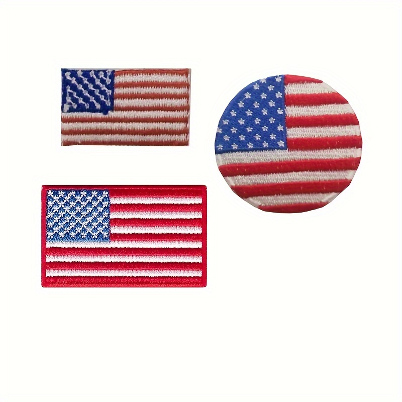 American Flag Embroidered Iron On Patches Diy Sewing For - Temu