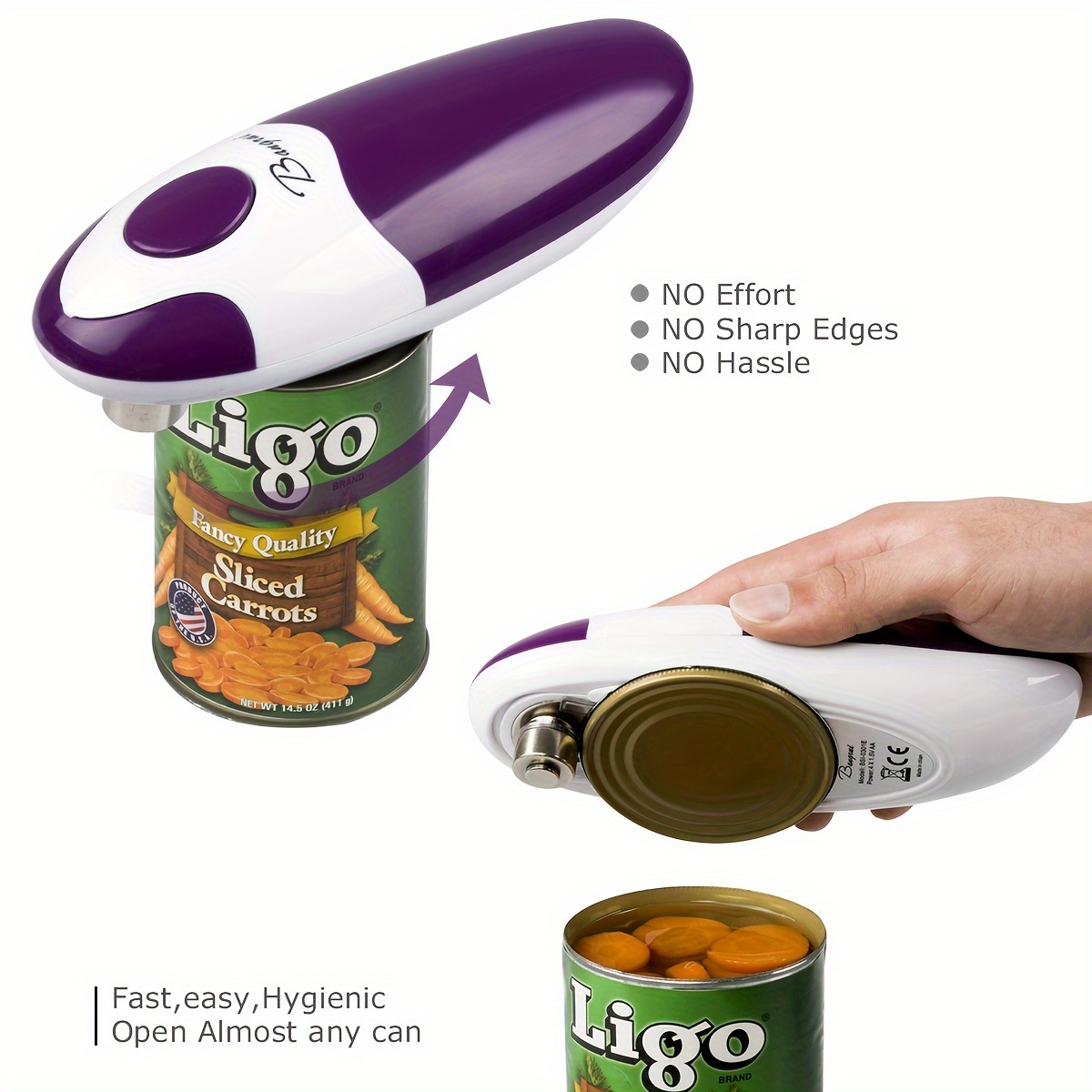 Electric Can Opener Automatic Battery Operated Can Opener For