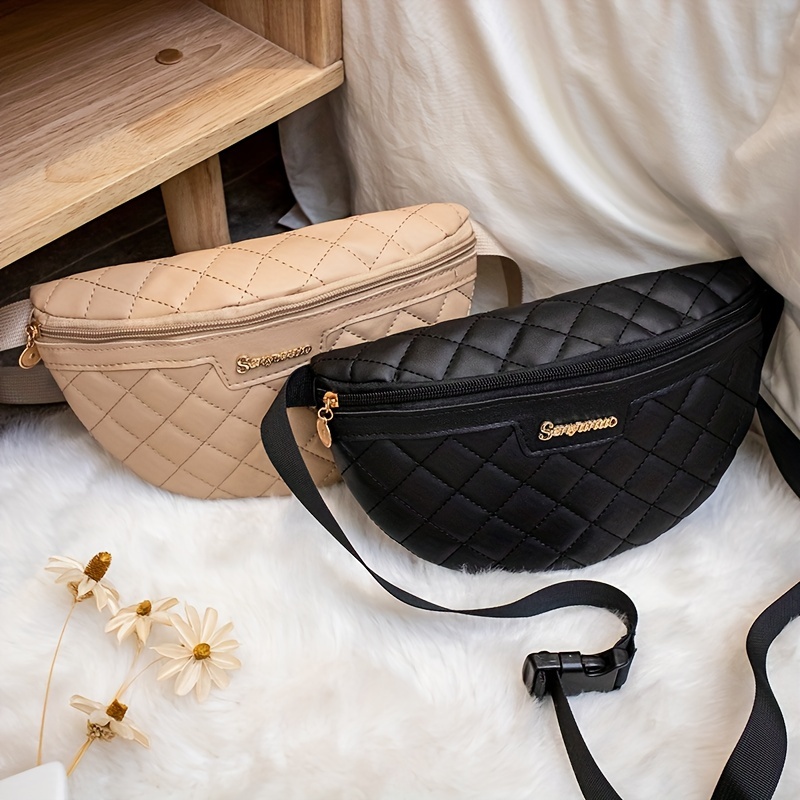 QUILTED BELT BAG FANNY BAG WAIST BAG - BLACK OR NAVY – Peace Love Fashion  Wholesale