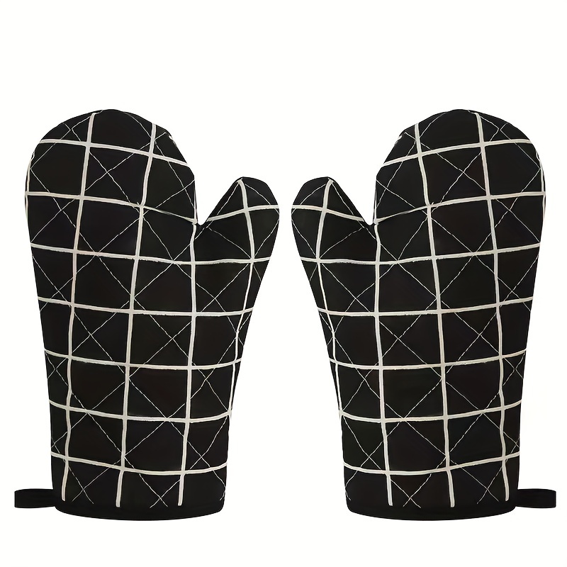 Heat Resistant Oven Mitts - Thickened, Insulated, Anti-scalding, Anti-slip  - Ideal For Commercial And Home Kitchens - Temu