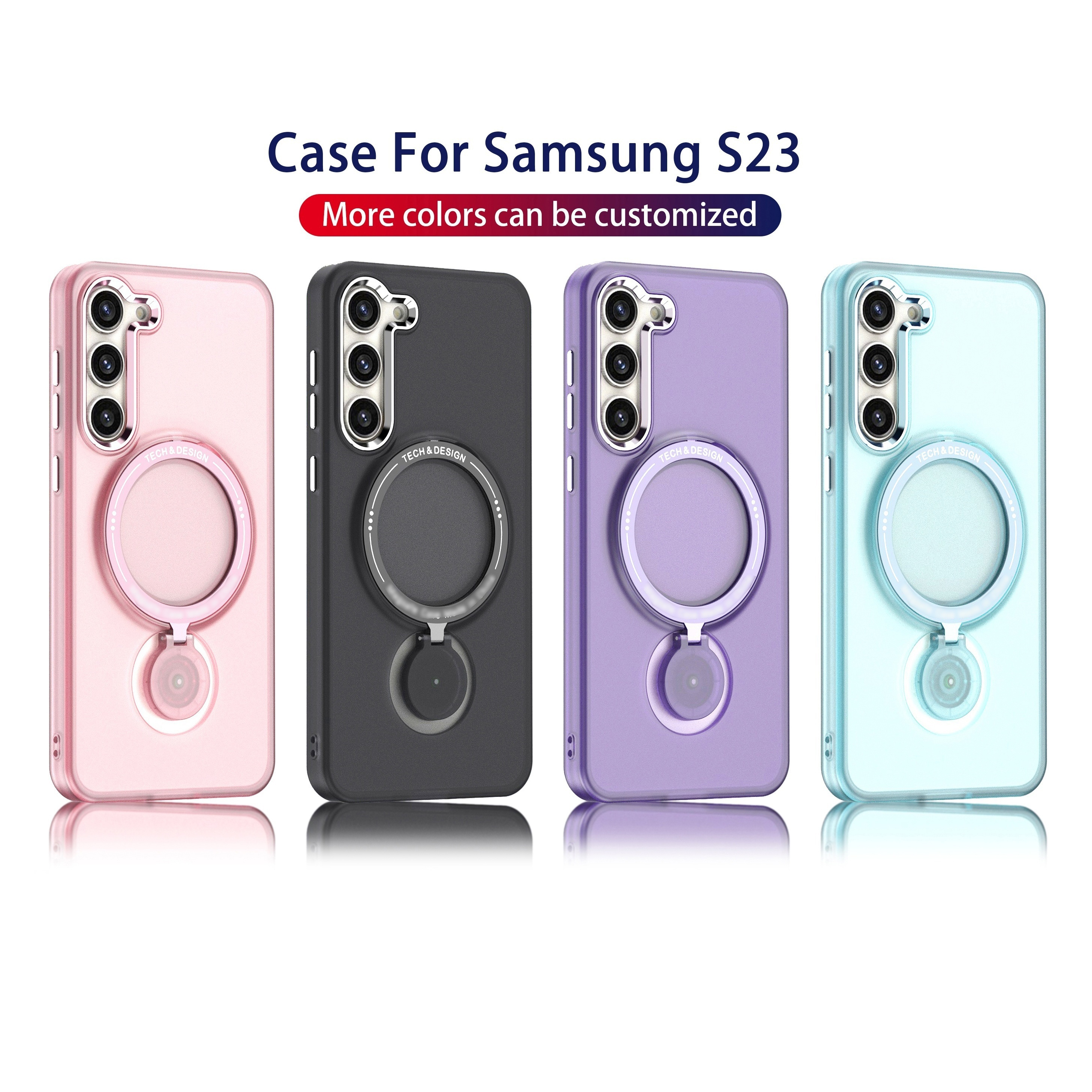 Luxury Plating Clear Magnetic For Magsafe Wireless Charge Case Samsung Galaxy  S23 Ultra S 23 Plus