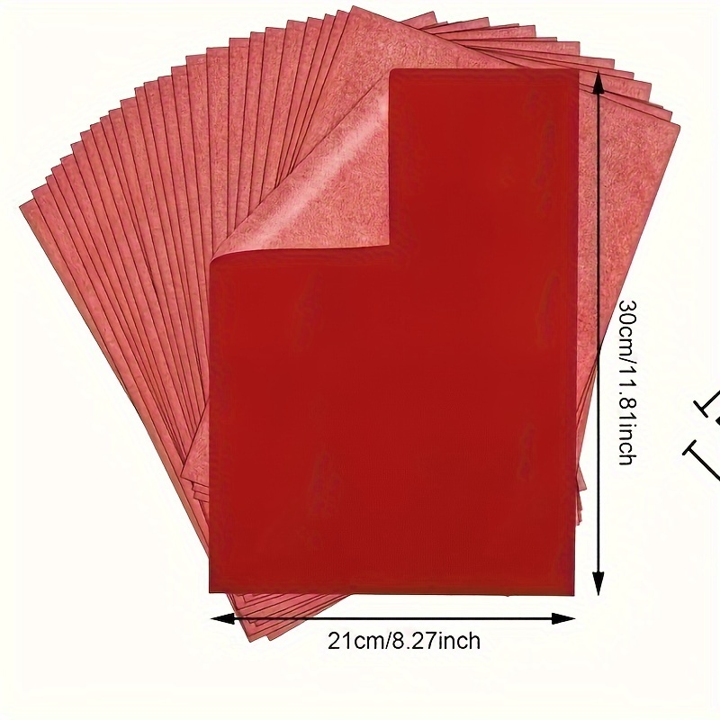Papier Copie Rouge Papier Copie Papier De Bureau Art Papier - Temu