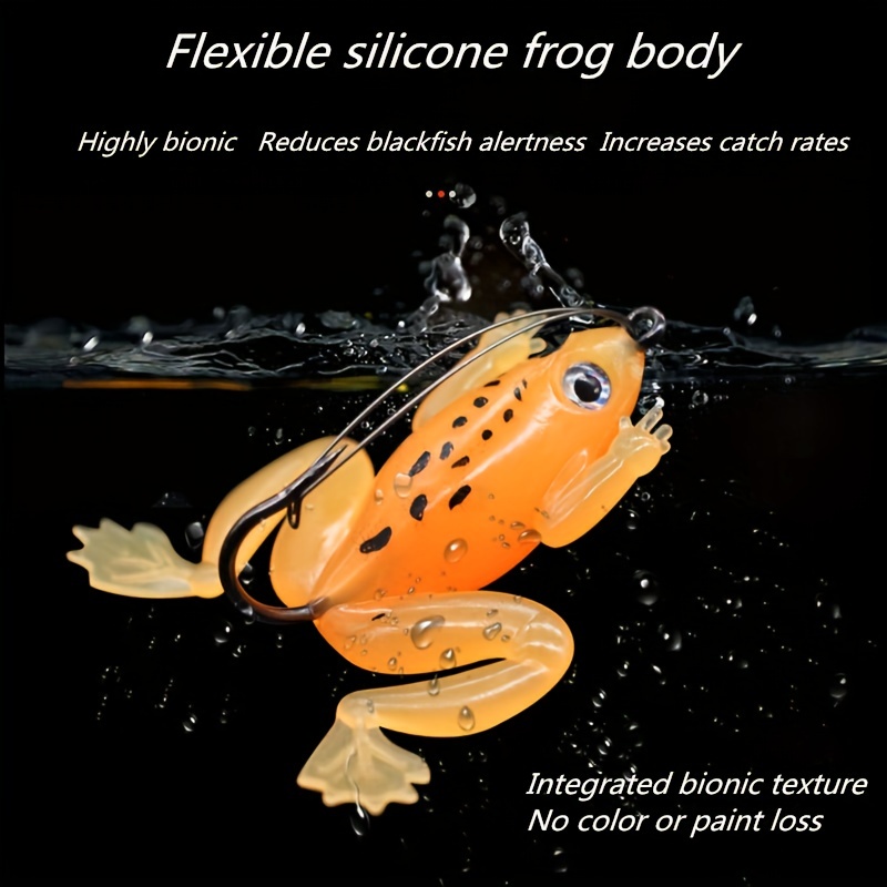 5 Pcs Frog Fishing Lures Kit Soft Bionic Fishing Lure Lifelike