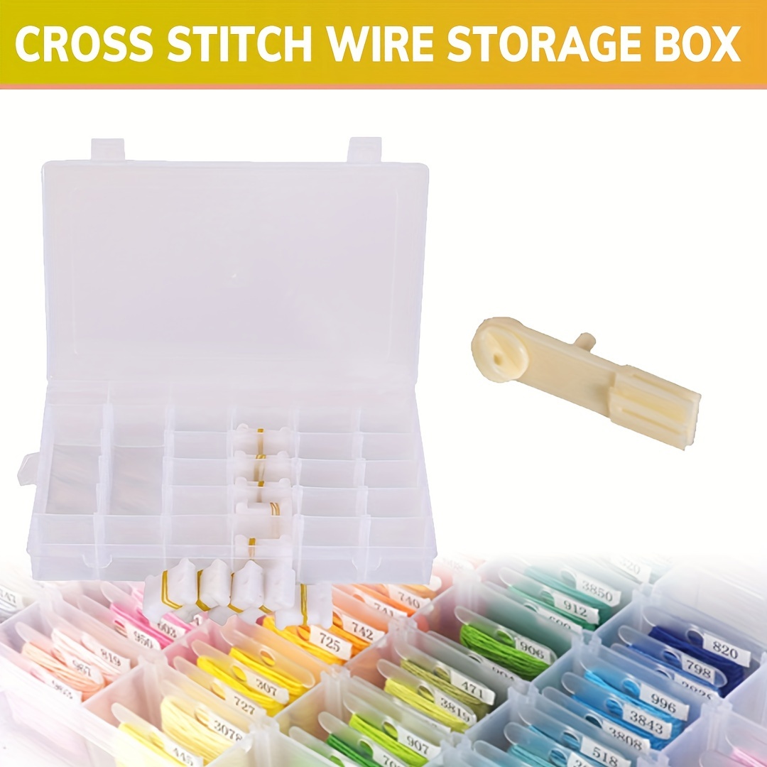Portable 30 Holes Cross Stitch Needles Holder DIY Embroidery