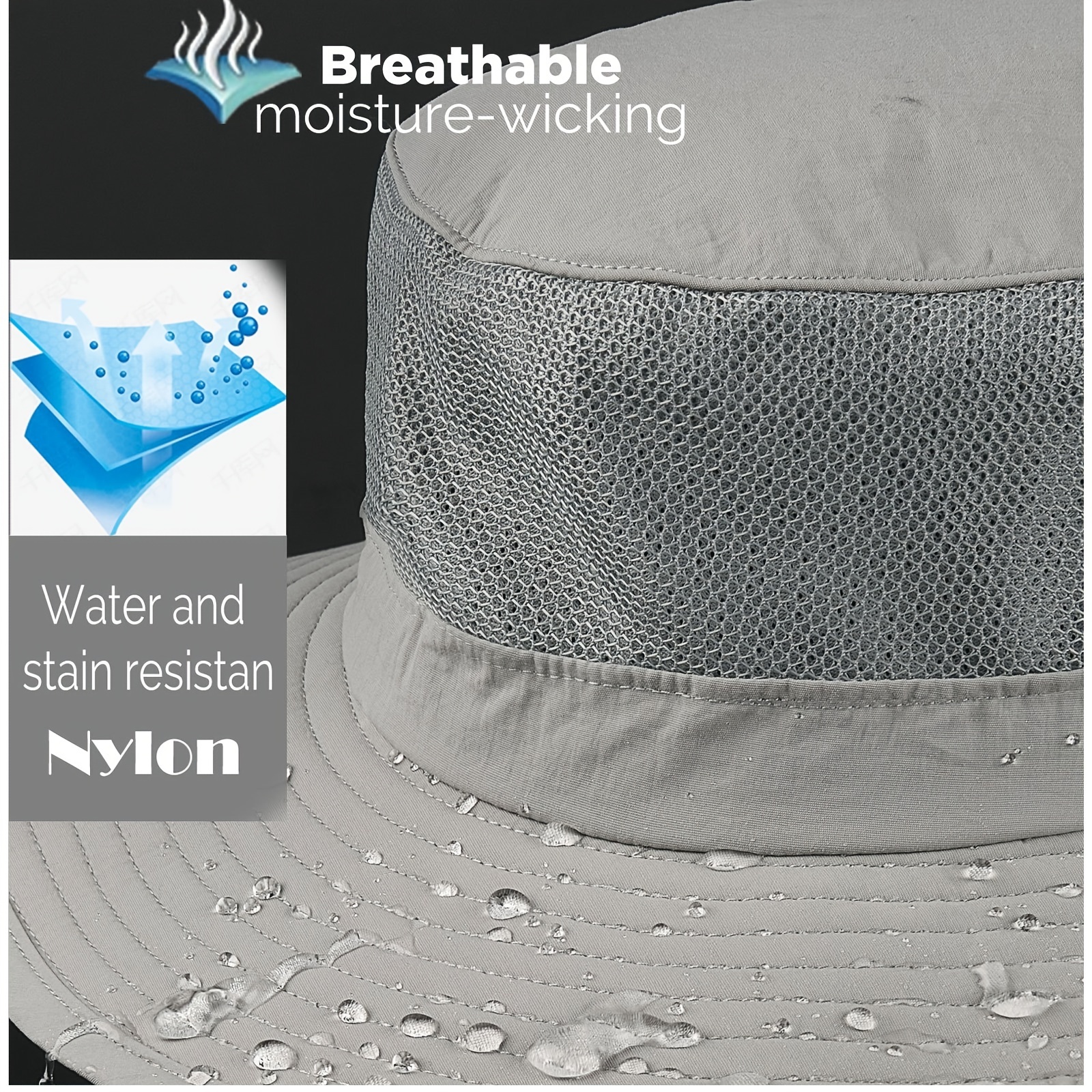 Breathable Sun Protection Hiking & Fishing Hat For Men & Women